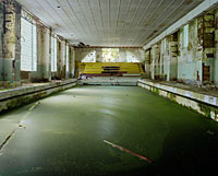 Swimming-pool with stagnant water for years