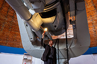 1 m Schmidt telescope, installed in 1960. Byurakan Astrophysical Observatory, Armenia.