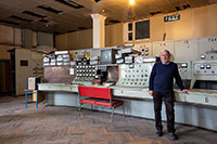 Synchrotron control room.