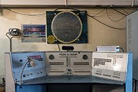 Le panneau de commande des antennes du radiotélescope UTR-2. Institut de radioastronomie, Ukraine.